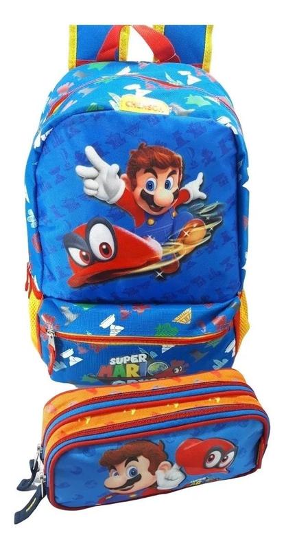 Mochila Super Mario Odyssey Média Original Chenson Reforçada +